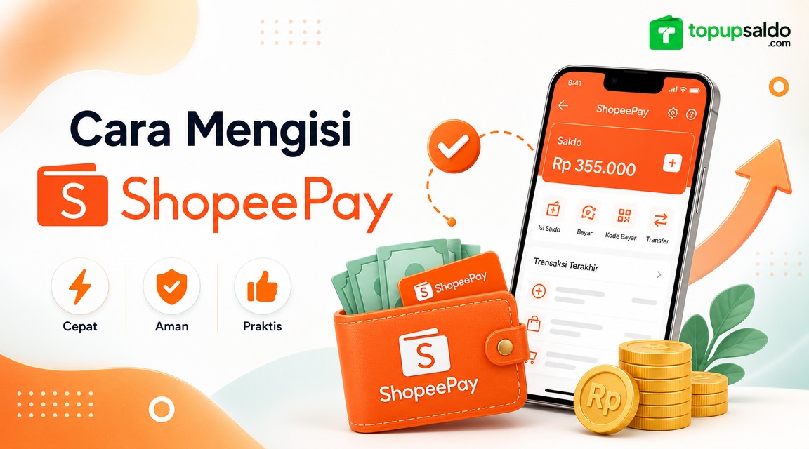 Isi E-Wallet ShopeePay Pakai GoPay App 2026